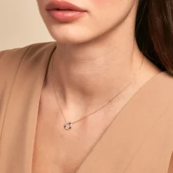 Histoire d'Or Collier Iris Or Jaune Topaze Améthyste Outlet