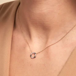 Histoire d'Or Collier Iris Or Jaune Topaze Améthyste Outlet