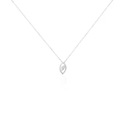 Histoire d'Or Collier Irla Or Blanc Diamant Best