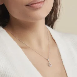 Histoire d'Or Collier Istanbul Argent Blanc Oxyde De Zirconium Sale