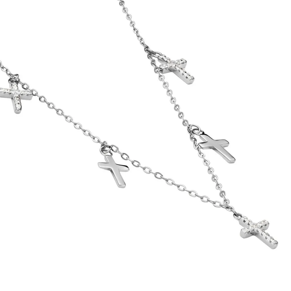 Histoire d'Or Collier Ivah Argent Blanc Oxyde De Zirconium Discount