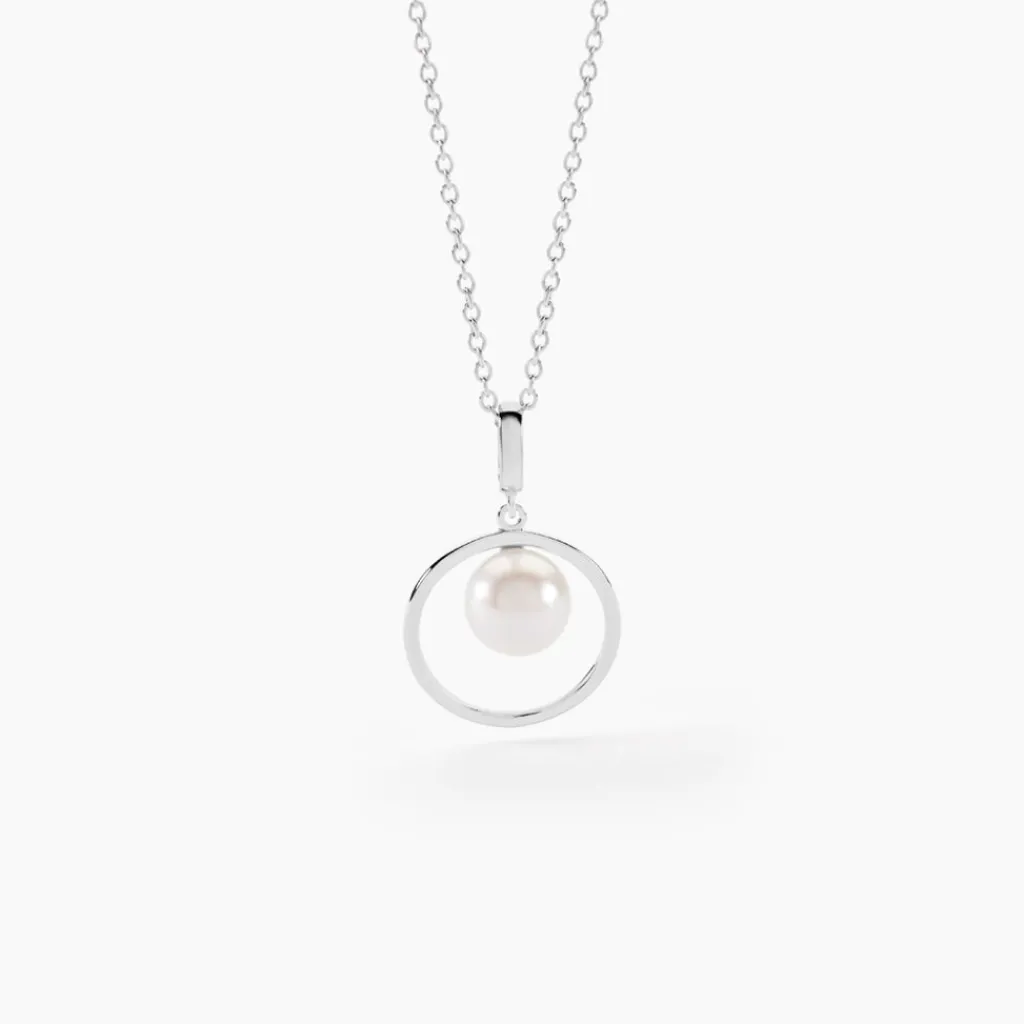 Histoire d'Or Collier Ivana Argent Blanc Perle De Culture Best