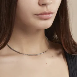 Histoire d'Or Collier Ivy Maille Haricot Or Blanc Outlet