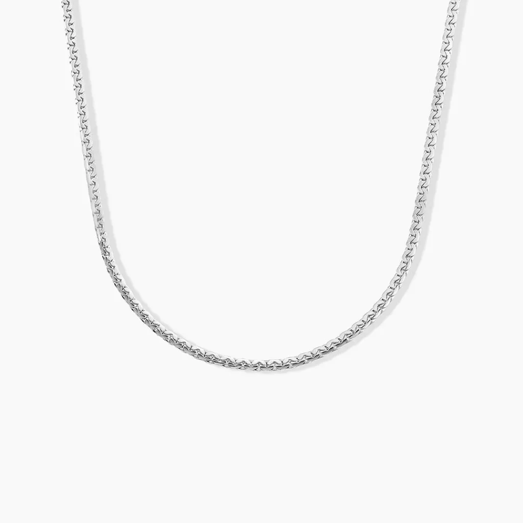 Histoire d'Or Collier Ivy Maille Haricot or blanc Hot