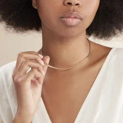 Histoire d'Or Collier Ivy Maille Haricot or jaune Hot