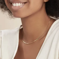 Histoire d'Or Collier Ivy Maille Haricot or jaune