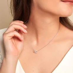 Histoire d'Or Collier Iwa Argent Blanc Oxyde De Zirconium Outlet