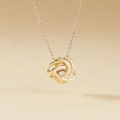 Histoire d'Or Collier Iwaki Plaqué Or Jaune Oxyde De Zirconium Sale