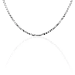 Histoire d'Or Collier Izel Maille Anglaise or blanc New