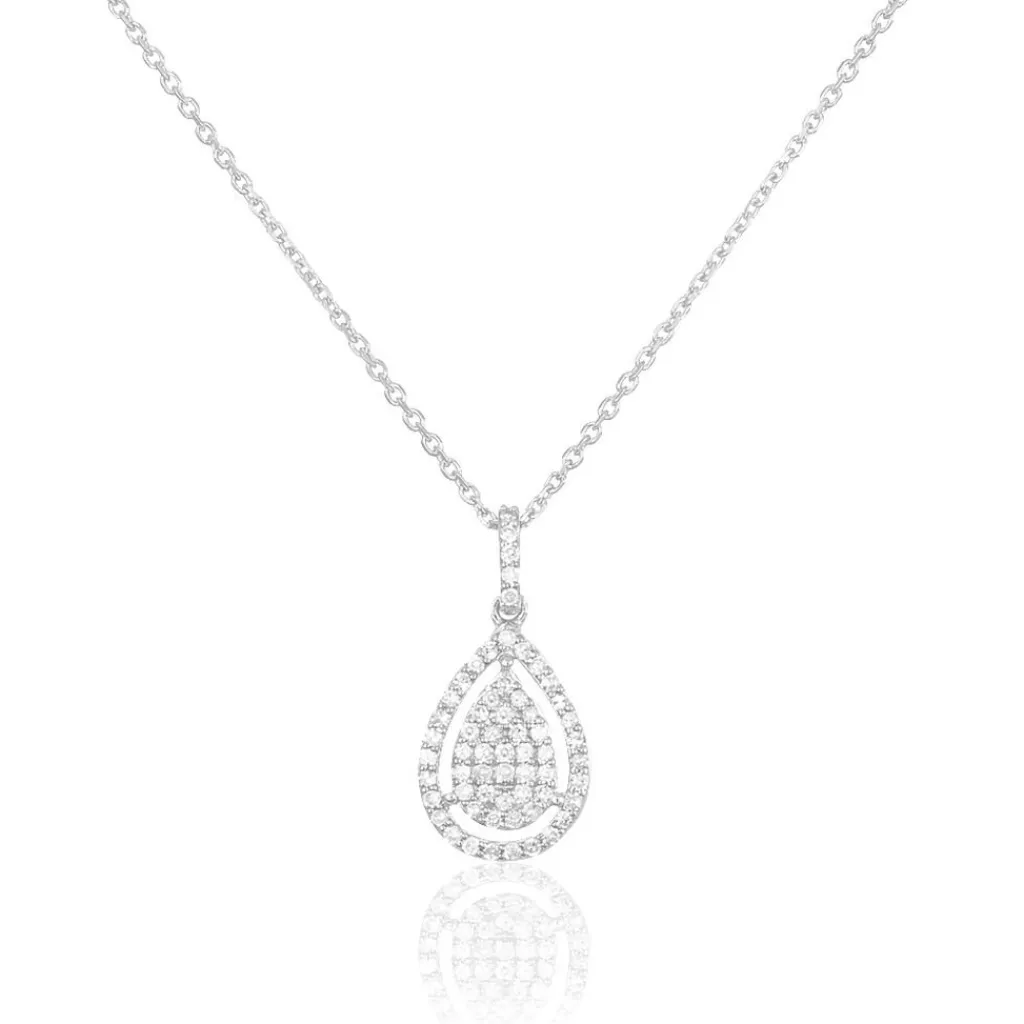 Histoire d'Or Collier Izia Or Blanc Diamant Clearance