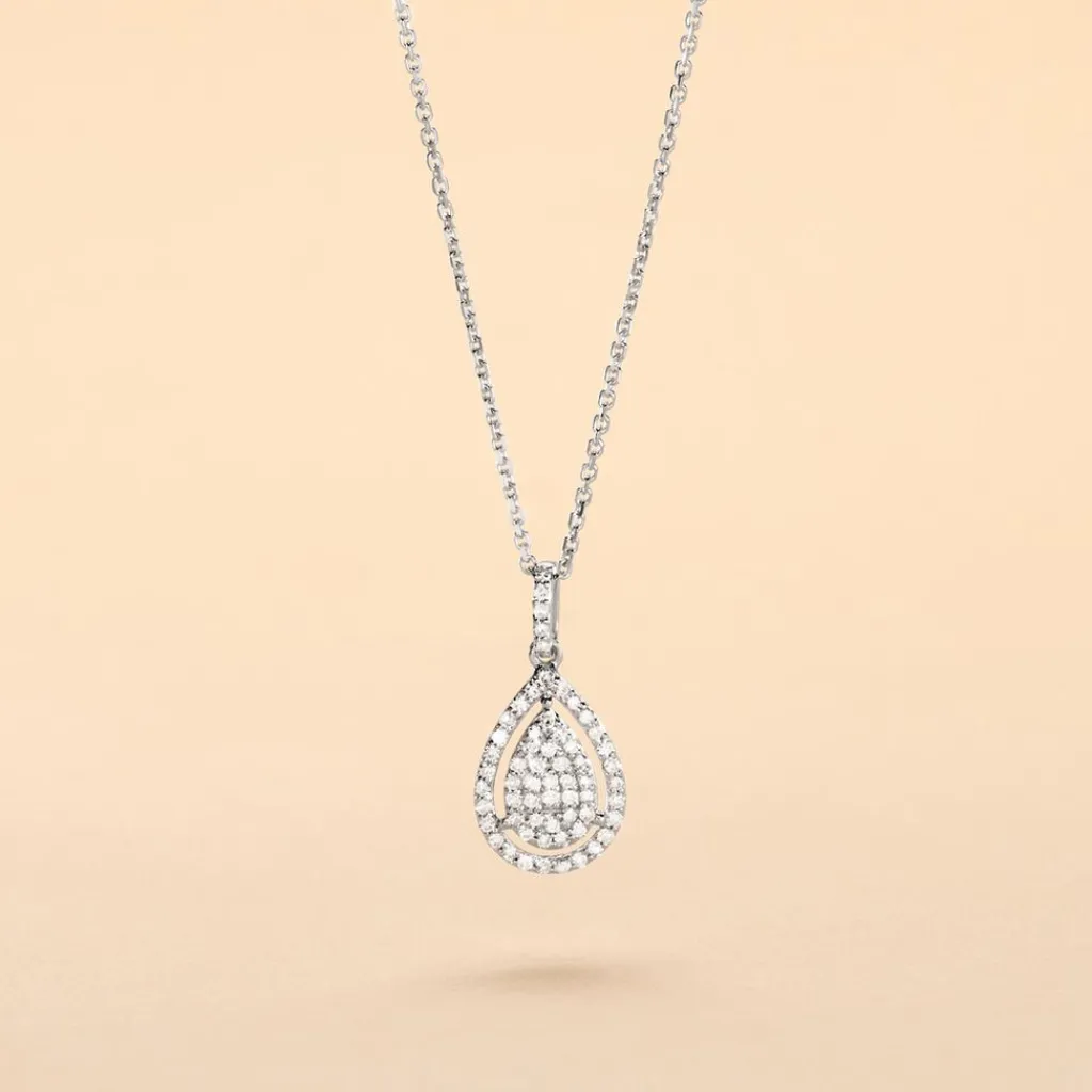Histoire d'Or Collier Izia Or Blanc Diamant Clearance