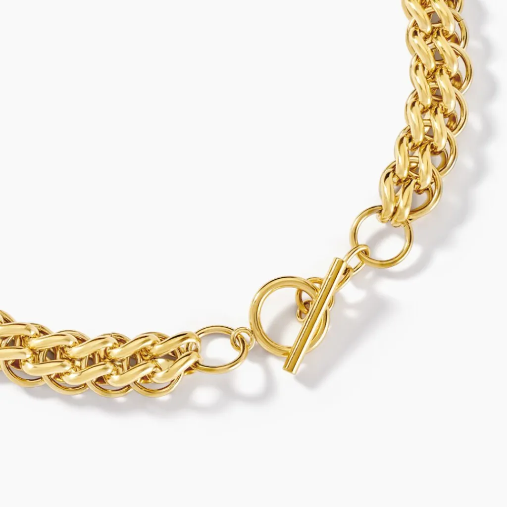 Histoire d'Or Collier Jackie Acier Jaune Sale