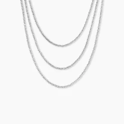 Histoire d'Or Collier Janelle Argent Blanc Hot