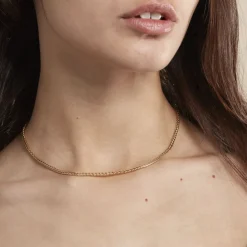 Histoire d'Or Collier Jany Maille Palmier or jaune