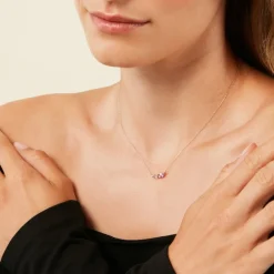 Histoire d'Or Collier Jardin Secret Or Jaune Améthyste Hot