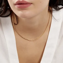 Histoire d'Or Collier Jayna Maille Palmier Or Jaune Discount