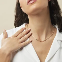 Histoire d'Or Collier Jayna Maille Palmier Or Jaune Online