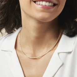 Histoire d'Or Collier Jayna Maille Palmier Or Jaune Online