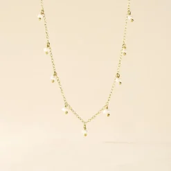 Histoire d'Or Collier Jazmin Or Jaune Perle De Culture Hot