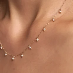 Histoire d'Or Collier Jazmin Or Jaune Perle De Culture Hot