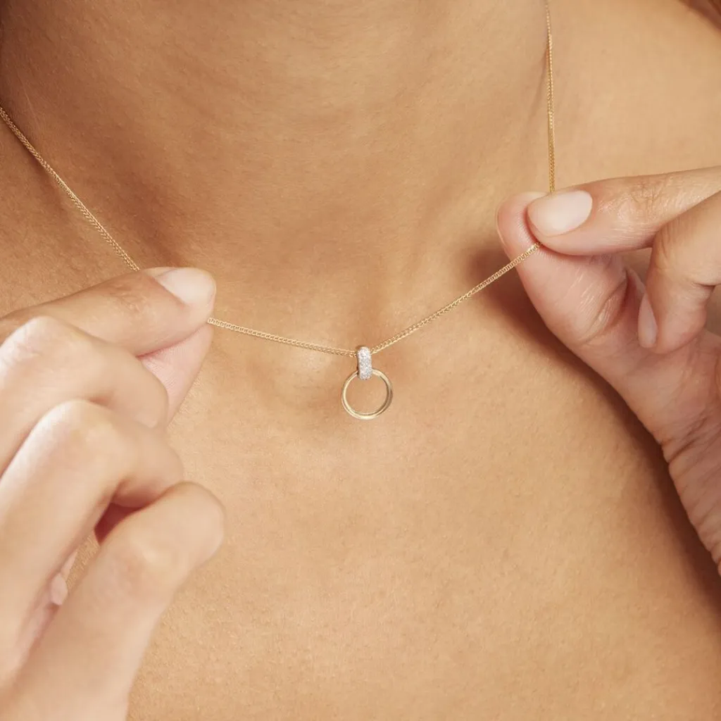 Histoire d'Or Collier Jazmine Jaune Diamant Blanc Discount