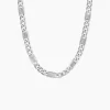 Histoire d'Or Collier Jeremi Maille Alternee 1/3 Et Plaquettes Argent Blanc Clearance