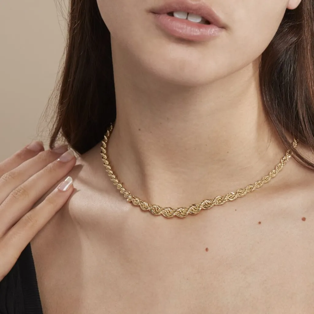 Histoire d'Or Collier Jerry Danilo Maille Corde Or Jaune