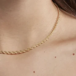 Histoire d'Or Collier Jerry Danilo Maille Corde Or Jaune