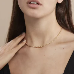 Histoire d'Or Collier Jerry Maille Corde Or Jaune