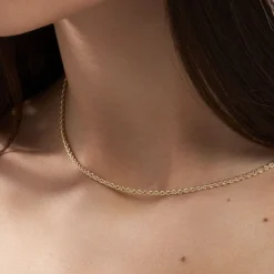 Histoire d'Or Collier Jerry Maille Corde or jaune Sale