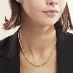 Histoire d'Or Collier Jerry Maille Corde or jaune Sale
