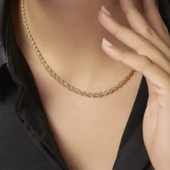 Histoire d'Or Collier Jerry Maille Corde Or Jaune Hot