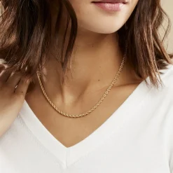 Histoire d'Or Collier Jerry Maille Corde or jaune