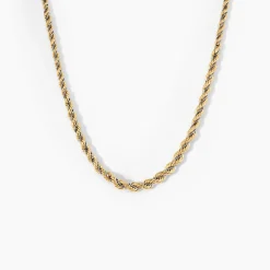 Histoire d'Or Collier Jerryenne Danilo Maille Corde Et Venitienne Or Bicolore New