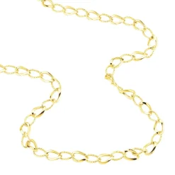 Histoire d'Or Collier Joice Maille Alternée Et Godronne Or Jaune New