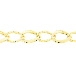 Histoire d'Or Collier Joice Maille Alternée Et Godronne or jaune New