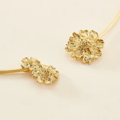 Histoire d'Or Collier Jonc Dyonis Acier Jaune Sale