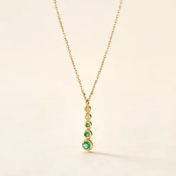 Histoire d'Or Collier Josephine Or Jaune Emeraude or jaune émeraude