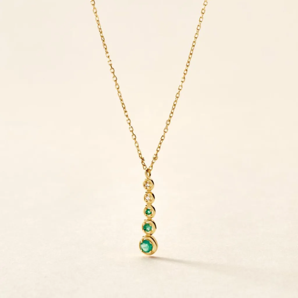 Histoire d'Or Collier Josephine Or Jaune Emeraude or jaune émeraude