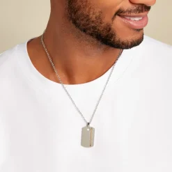 JOURDAN Collier Nunko Acier Argenté Hot