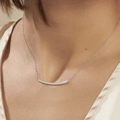 Histoire d'Or Collier Judith Argent Blanc Oxyde De Zirconium Outlet