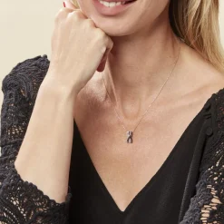 Histoire d'Or Collier Julianne Or Blanc Diamant Sale