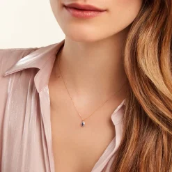 Histoire d'Or Collier Juliettina Diamant or jaune saphir