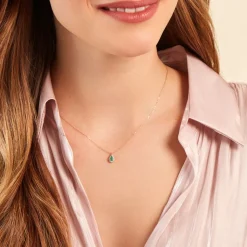 Histoire d'Or Collier Juliettina Or Jaune Emeraude Diamant or jaune émeraude Hot