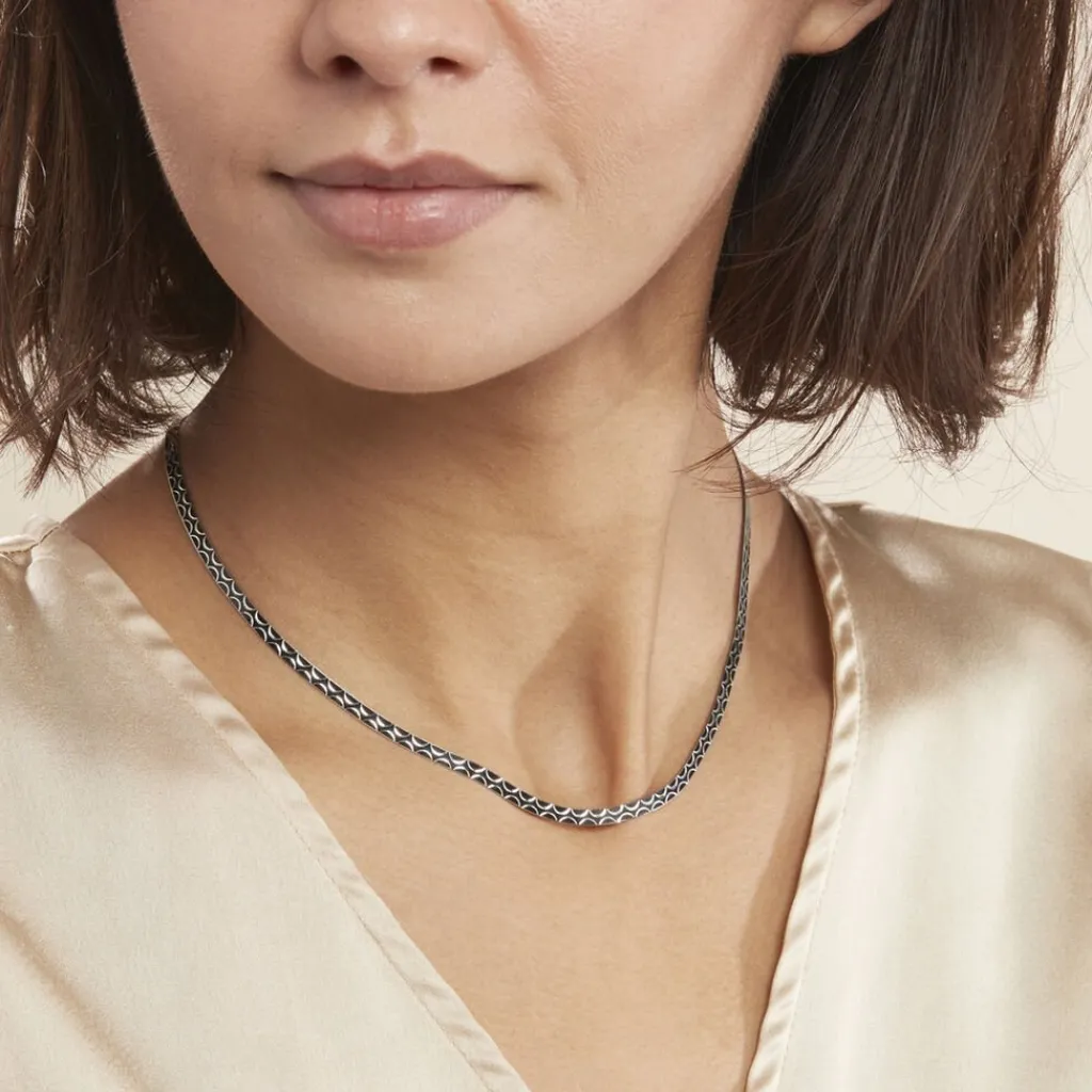 Histoire d'Or Collier Kalyane Argent Bicolore Outlet