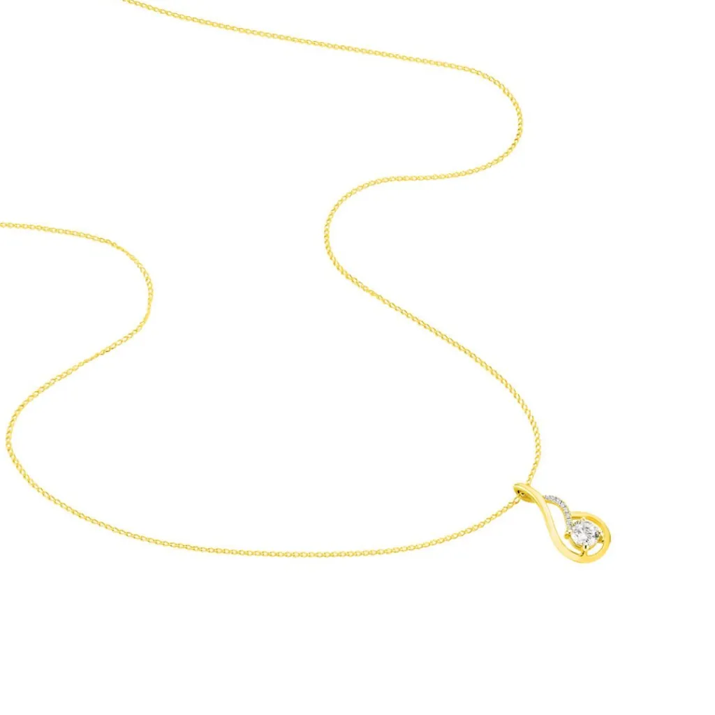Histoire d'Or Collier Koline Or Jaune Oxyde De Zirconium Online