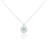 Histoire d'Or Collier Krysia Argent Blanc Email Turquoise Sale
