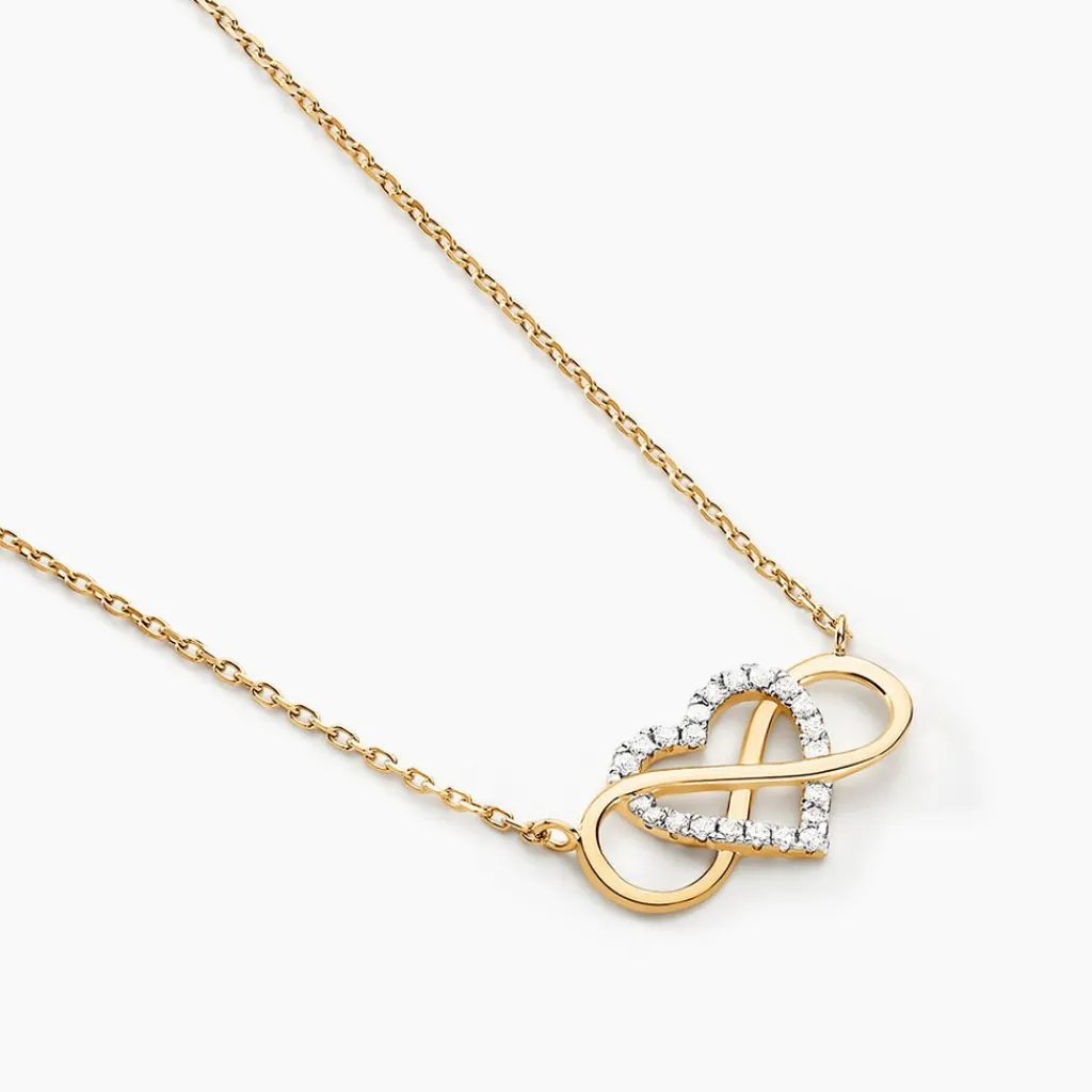 Histoire d'Or Collier Lacey Or Bicolore Oxyde De Zirconium Online