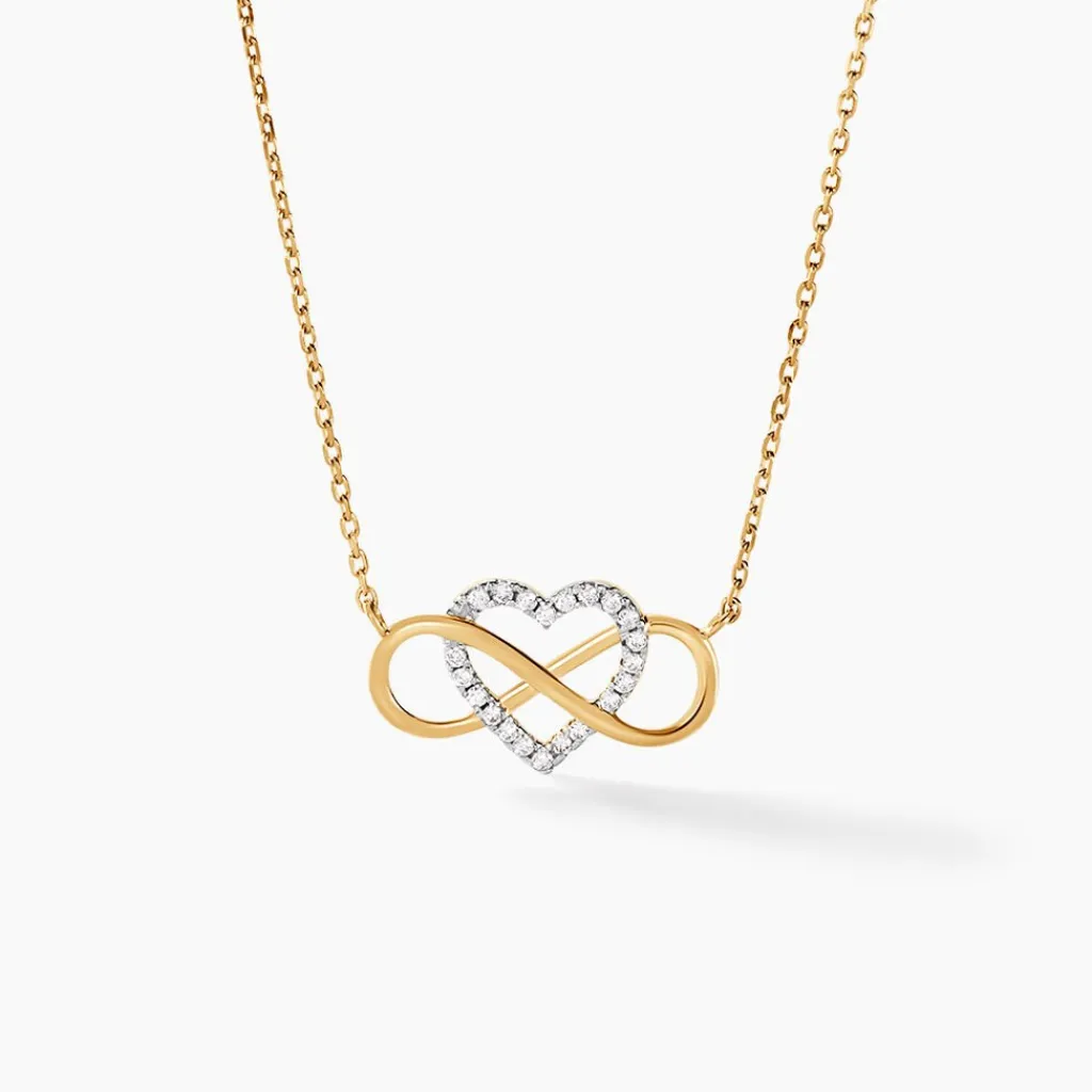 Histoire d'Or Collier Lacey Or Bicolore Oxyde De Zirconium Online