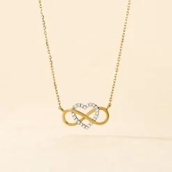 Histoire d'Or Collier Lacey Or Bicolore Oxyde De Zirconium Online